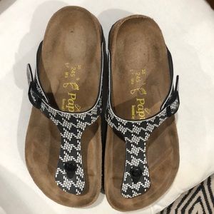Papillo by Birkenstock platform thong sandals size 38.
